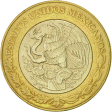 Coin, Mexico, 10 Pesos, 1997, Mexico City, EF(40-45), Bi-Metallic, KM:616