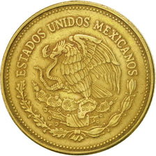 Moneda, México, 1000 Pesos, 1990, Mexico City, MBC, Aluminio - bronce, KM:536