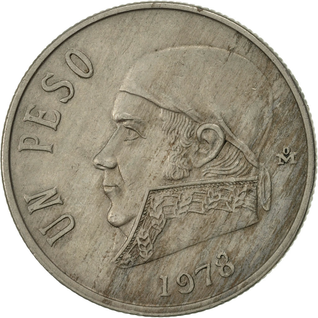 Moneda, México, Peso, 1978, Mexico City, MBC, Cobre - níquel, KM:460