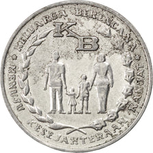 INDONESIA, 5 Rupiah, 1974, KM #37, AU(55-58), Aluminum, 28.6, 3.04