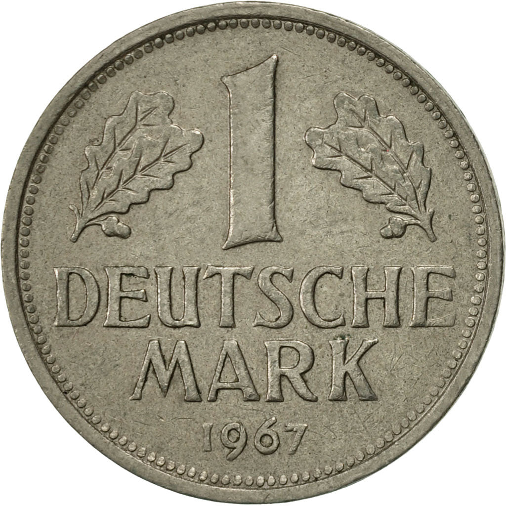 Coin, GERMANY - FEDERAL REPUBLIC, Mark, 1967, Hambourg, EF(40-45)