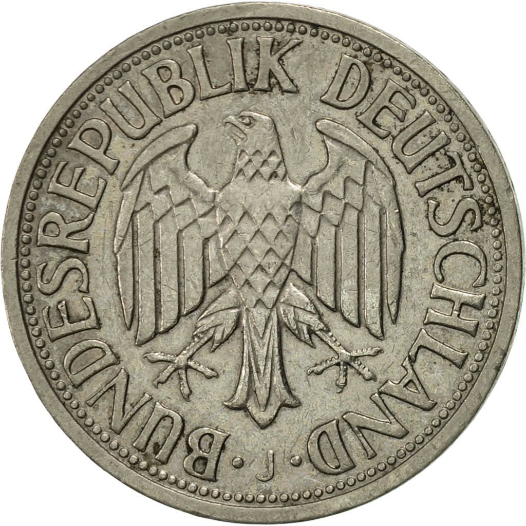 Coin, GERMANY - FEDERAL REPUBLIC, Mark, 1961, Hambourg, EF(40-45)