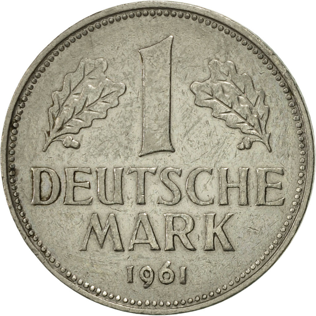 Coin, GERMANY - FEDERAL REPUBLIC, Mark, 1961, Hambourg, EF(40-45)