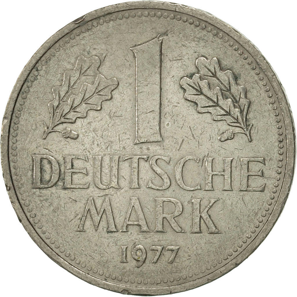 Coin, GERMANY - FEDERAL REPUBLIC, Mark, 1977, Hambourg, EF(40-45)