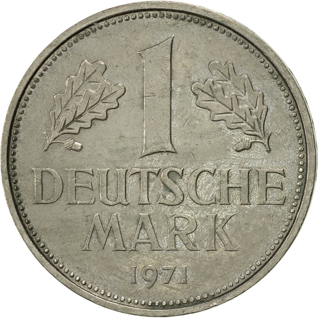 Coin, GERMANY - FEDERAL REPUBLIC, Mark, 1971, Hambourg, AU(55-58)