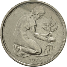 Monnaie, République fédérale allemande, 50 Pfennig, 1973, Hambourg, SUP