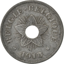 BELGIUM, 50 Centimes, 1918, KM #83, EF(40-45), Zinc, 24, 4.90