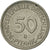 Moneta, Niemcy - RFN, 50 Pfennig, 1976, Munich, EF(40-45), Miedź-Nikiel