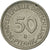 Coin, GERMANY - FEDERAL REPUBLIC, 50 Pfennig, 1976, Munich, EF(40-45)