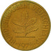 Coin, GERMANY - FEDERAL REPUBLIC, 10 Pfennig, 1978, Karlsruhe, EF(40-45), Brass