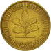 Coin, GERMANY - FEDERAL REPUBLIC, 10 Pfennig, 1976, Munich, EF(40-45), Brass