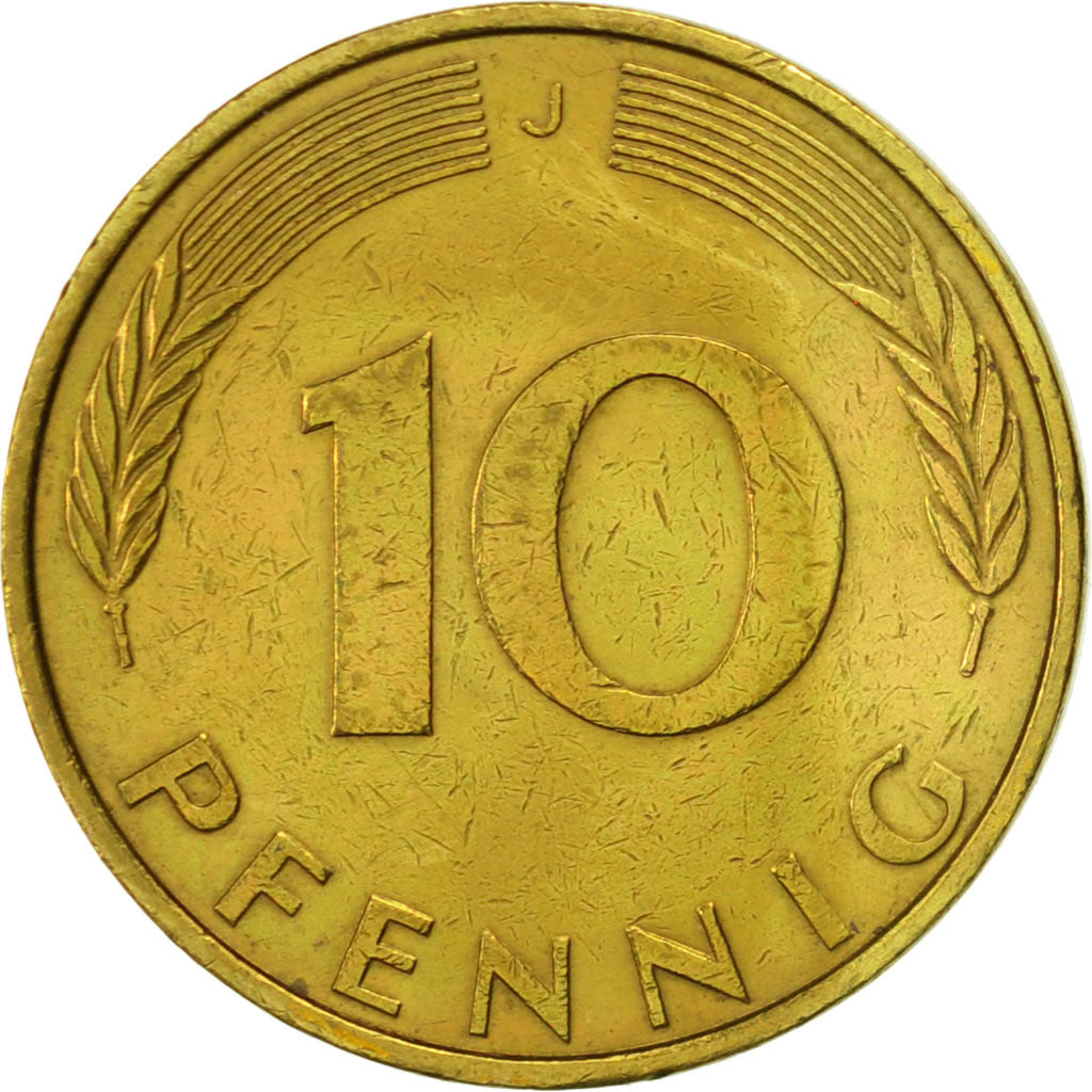 Monnaie, République fédérale allemande, 10 Pfennig, 1972, Hambourg, TTB