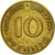 Monnaie, République fédérale allemande, 10 Pfennig, 1966, Munich, TTB, Brass