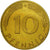 Moneta, Niemcy - RFN, 10 Pfennig, 1985, Karlsruhe, EF(40-45), Mosiądz powlekany