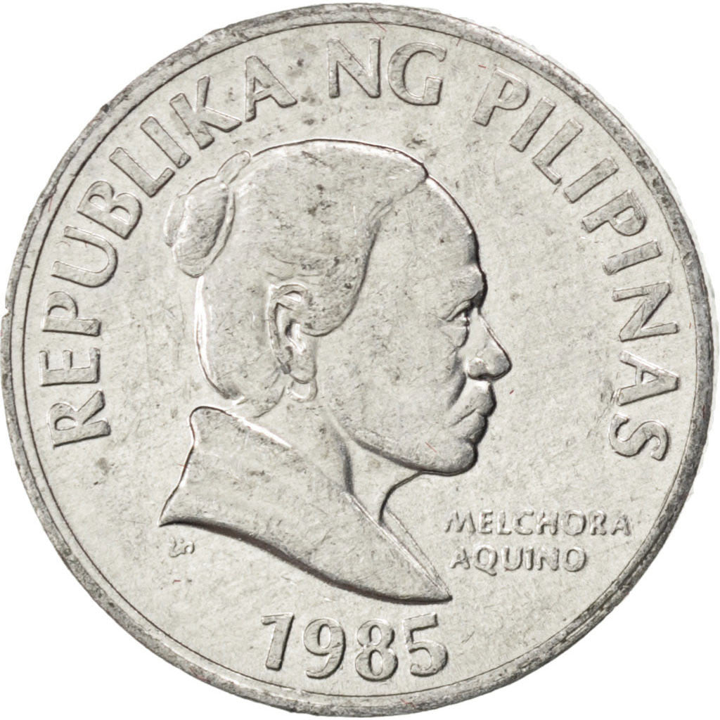 PHILIPPINES, 5 Sentimos, 1985, KM #239, AU(55-58), Aluminum, 17, 1.14