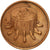 Moneta, Malesia, Sen, 2001, BB+, Acciaio ricoperto in bronzo, KM:49