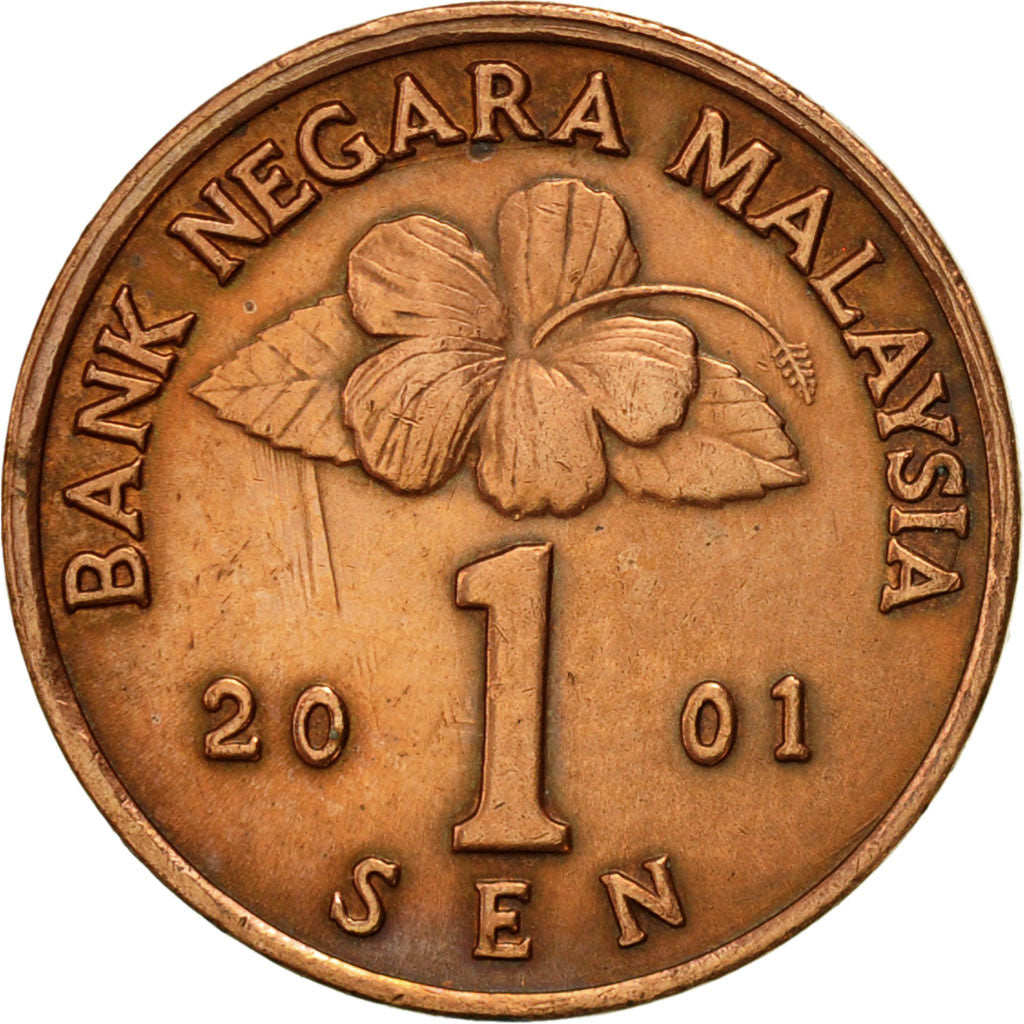 Monnaie, Malaysie, Sen, 2001, TTB+, Bronze Clad Steel, KM:49