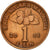 Moneta, Malezja, Sen, 2001, AU(50-53), Brąz powlekany stalą, KM:49