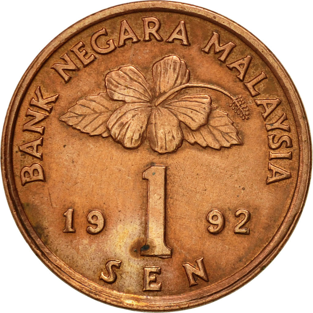 Monnaie, Malaysie, Sen, 1992, TTB+, Bronze Clad Steel, KM:49