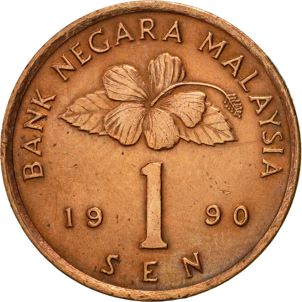 Monnaie, Malaysie, Sen, 1990, TTB+, Bronze Clad Steel, KM:49