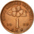 Moneta, Malesia, Sen, 1990, BB+, Acciaio ricoperto in bronzo, KM:49