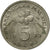 Moneta, Malezja, 5 Sen, 1993, AU(55-58), Miedź-Nikiel, KM:50