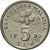 Moneda, Malasia, 5 Sen, 1995, EBC, Cobre - níquel, KM:50
