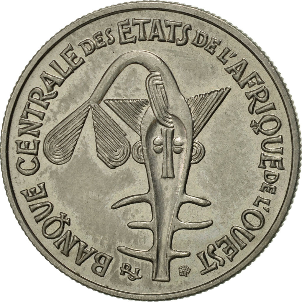 Coin, West African States, 50 Francs, 1972, Paris, AU(50-53), Copper-nickel