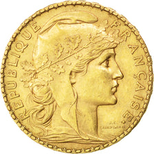 FRANCE, Marianne, 20 Francs, 1899, KM #847, AU(50-53), Gold, Gadoury #1064, 6.46