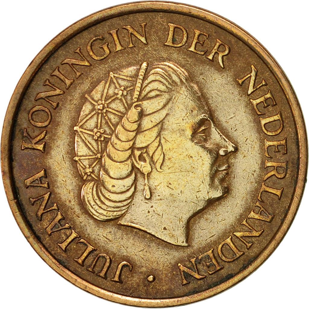 Coin, Netherlands, Juliana, 5 Cents, 1960, EF(40-45), Bronze, KM:181