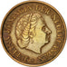 Coin, Netherlands, Juliana, 5 Cents, 1960, EF(40-45), Bronze, KM:181