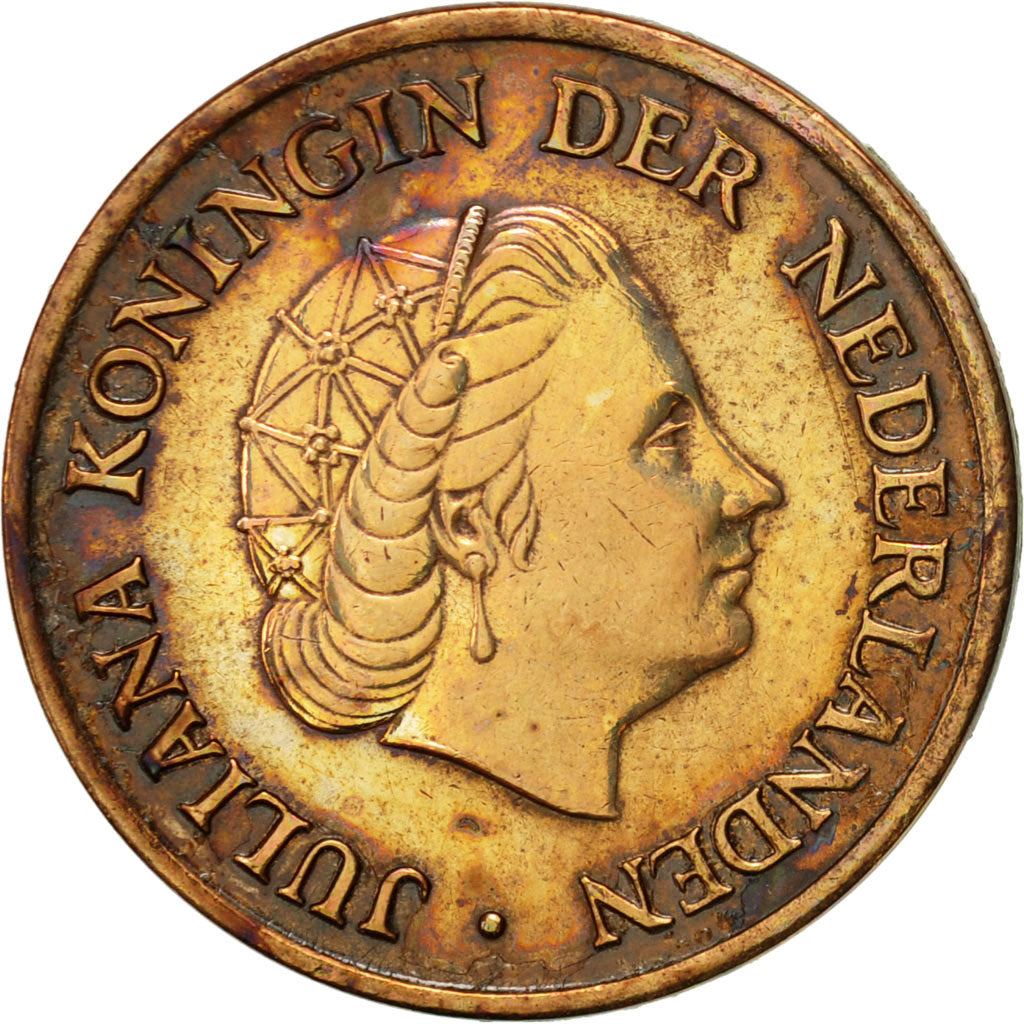 Coin, Netherlands, Juliana, 5 Cents, 1976, EF(40-45), Bronze, KM:181