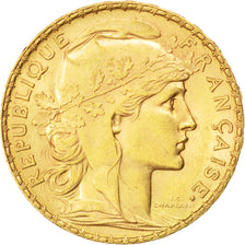 FRANCE, Marianne, 20 Francs, 1905, KM #847, AU(55-58), Gold, Gadoury #1064, 6.47