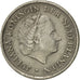 Coin, Netherlands, Juliana, 10 Cents, 1955, AU(55-58), Nickel, KM:182
