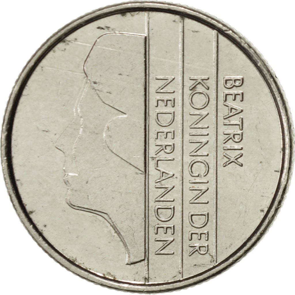 Münze, Niederlande, Beatrix, 10 Cents, 1984, VZ, Nickel, KM:203