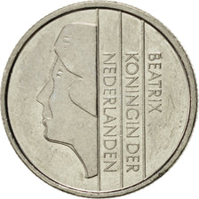 Coin, Netherlands, Beatrix, 10 Cents, 1990, AU(55-58), Nickel, KM:203