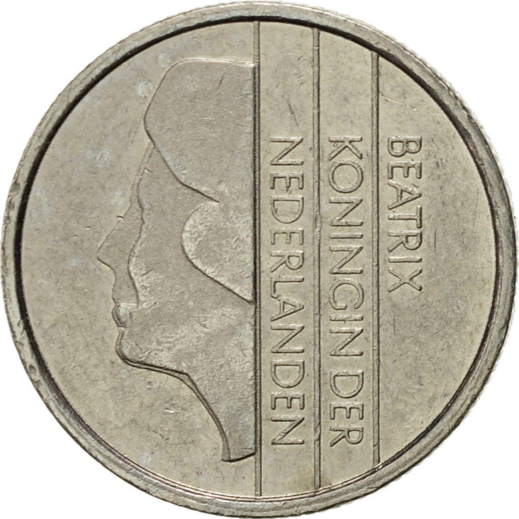 Coin, Netherlands, Beatrix, 10 Cents, 1993, AU(55-58), Nickel, KM:203