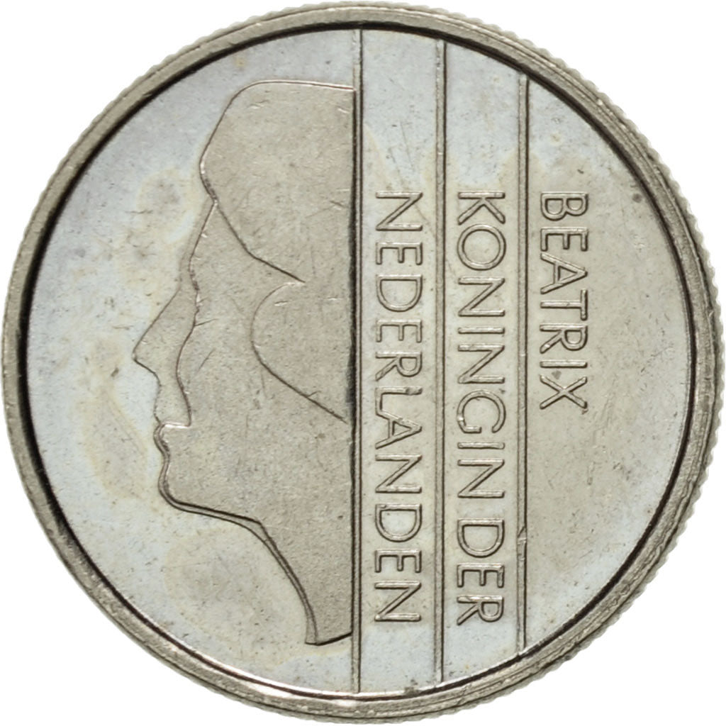Monnaie, Pays-Bas, Beatrix, 10 Cents, 1991, SUP, Nickel, KM:203