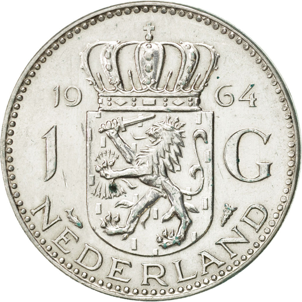 Monnaie, Pays-Bas, Juliana, Gulden, 1964, SUP, Argent, KM:184