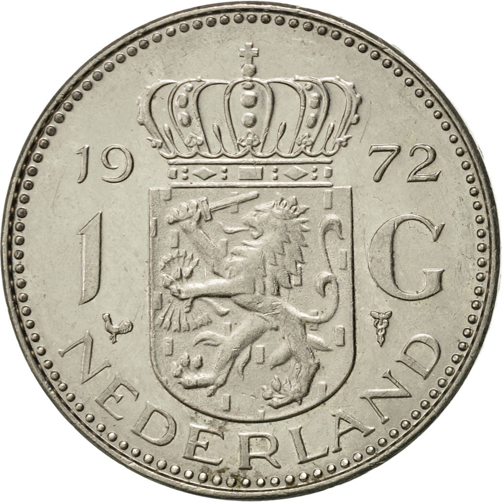 Moneda, Países Bajos, Juliana, Gulden, 1972, EBC, Níquel, KM:184a