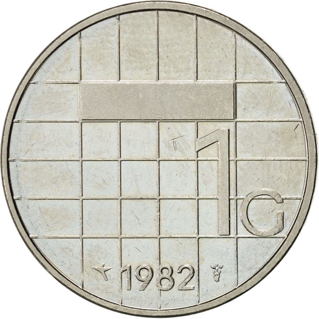 Monnaie, Pays-Bas, Beatrix, Gulden, 1982, TTB+, Nickel, KM:205