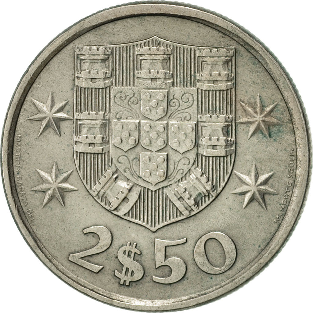 Monnaie, Portugal, 2-1/2 Escudos, 1980, TTB+, Copper-nickel, KM:590