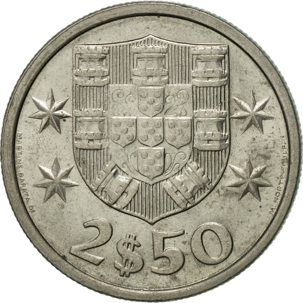 Moneta, Portogallo, 2-1/2 Escudos, 1983, BB+, Rame-nichel, KM:590