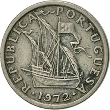 Portugal, 2-1/2 Escudos, 1972, AU(50-53), Copper-nickel, KM:590