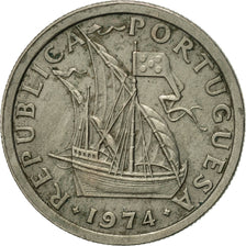 Moneta, Portogallo, 2-1/2 Escudos, 1974, BB+, Rame-nichel, KM:590