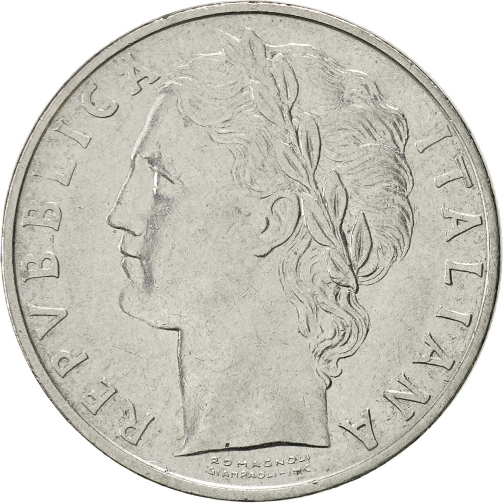 Coin, Italy, 100 Lire, 1966, Rome, AU(55-58), Stainless Steel, KM:96.1