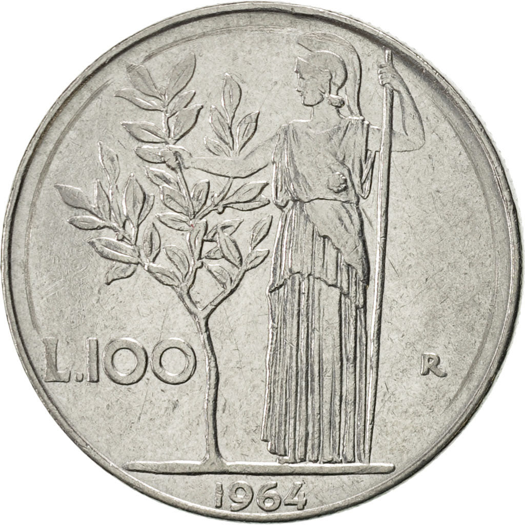 Moneda, Italia, 100 Lire, 1964, Rome, EBC, Acero inoxidable, KM:96.1