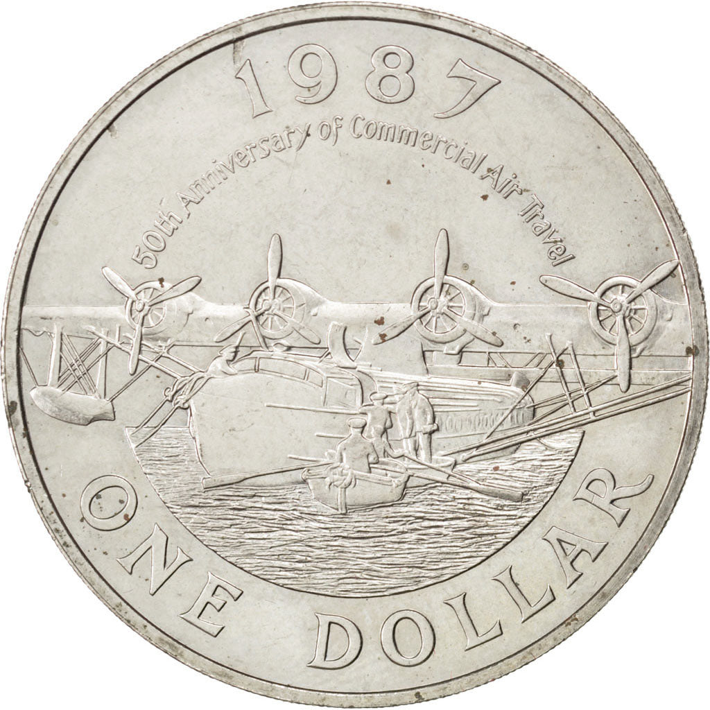 BERMUDA, Dollar, 1987, KM #52, MS(60-62), Copper-Nickel, 38.5, 28.28