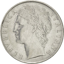 Italy, 100 Lire, 1955, Rome, AU(55-58), Stainless Steel, KM:96.1
