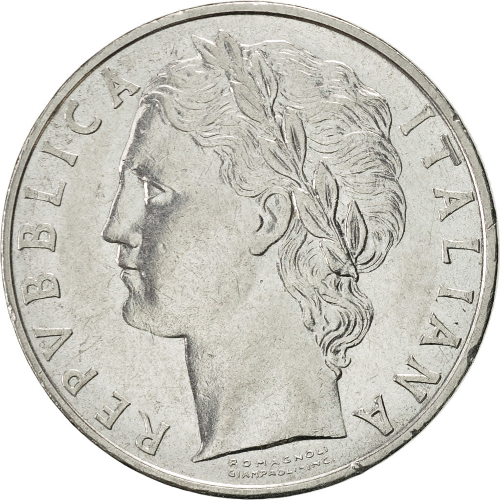 Munten, Italië, 100 Lire, 1975, Rome, PR, Stainless Steel, KM:96.1